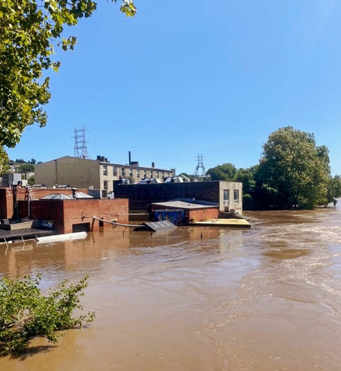 Remnants of Hurricane Ida brought a Schuylkill River surge that near-completely engulfed Manayunk Brewing Restaurant and Bar on Sept. 2, 2021, in northwest Philadelphia. The brewpub, having made hundreds of its own craft beers since 1996, reopened after six months of repairs as a restaurant and bar.