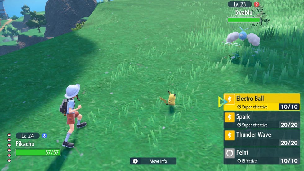 A screenshot of the new Pokémon Scarlet and Pokémon Violet video games.