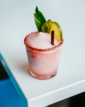 The rotating monthly frozen margarita at La Condesa this month is made with Tromba Blanco tequila, watermelon, basil and lime.