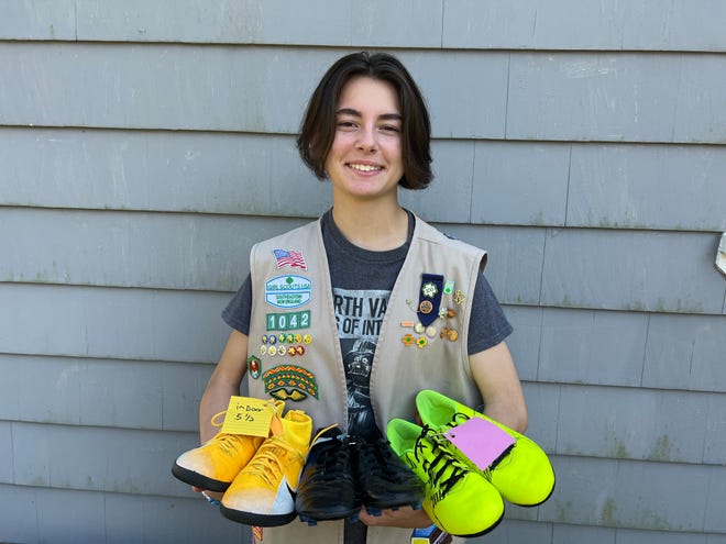 Kaylee Lachapelle, a junior at Diman Regional High School, is planning a free soccer cleat exchange for Aug. 20 as her Girl Scout Gold Award project.