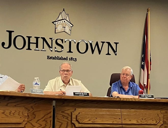Johnstown City Council President Marvin Block (left) and Mayor Chip Dutcher could be removed from office by voters in an Aug. 30 recall election.
(Photo: Kent Mallett/The Advocate)