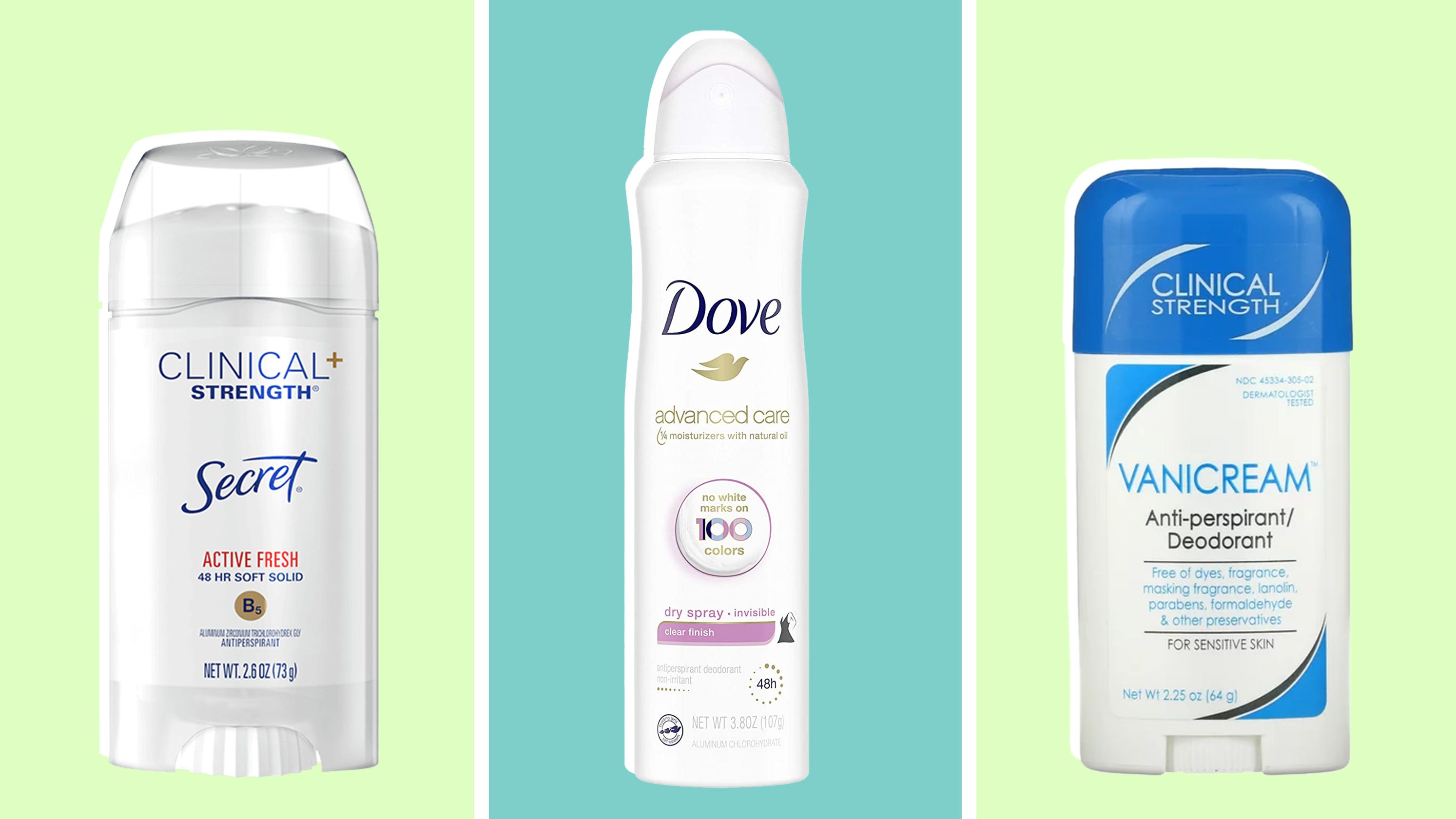 Øde Moske Orientalsk 8 popular deodorants: Stop sweat with options from Dove, Secret