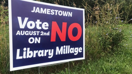 De Patmos-bibliotheek in Jamestown Township, ten zuiden van Hudsonville, dreigt te sluiten na een mislukte vernieuwing van de bibliotheekmijlpaal dinsdag.