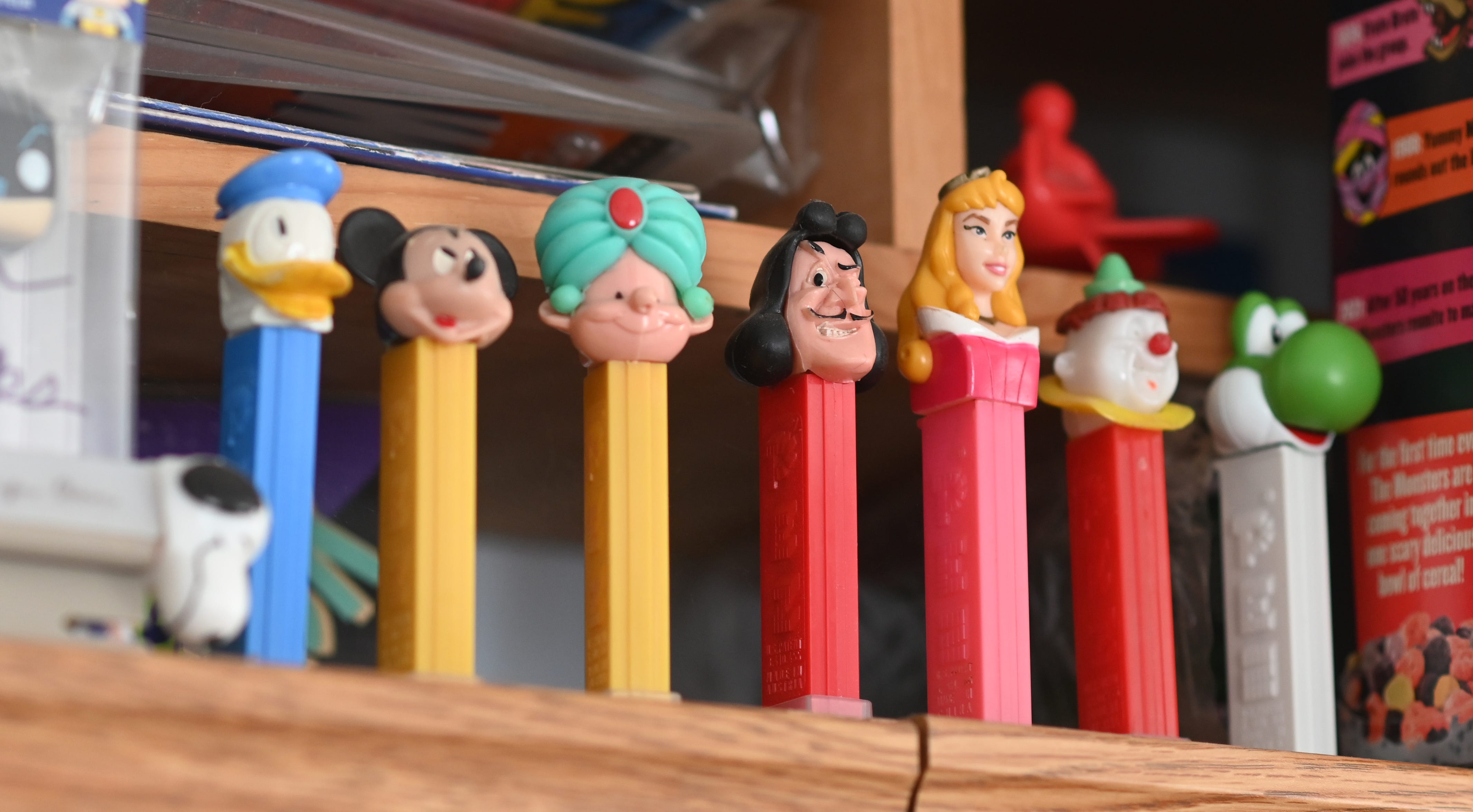 Steve Glew has a collection of classic Pez dispensers. Glew said in 1998 alone, he grossed $750,000 selling Pez.