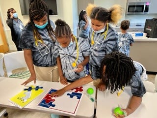 The Weis Health Ambassador program at C.A. Weis Elementary School allows students to learn basic health care skills to encourage them to pursue a future in the field.