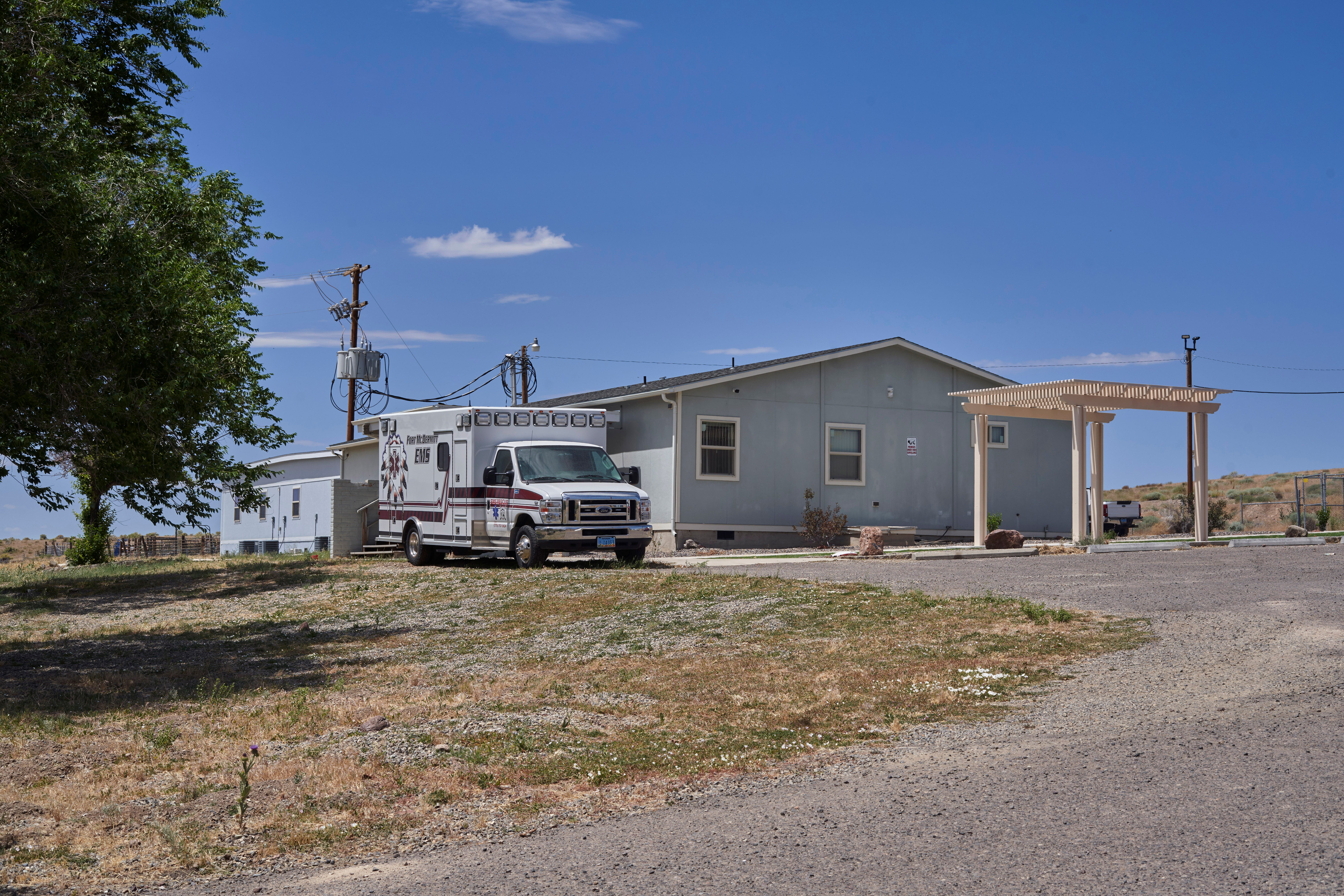 A medical clinic on the Fort McDermitt Paiute and Shoshone Indian Reservation, Nevada on July 19, 2022.