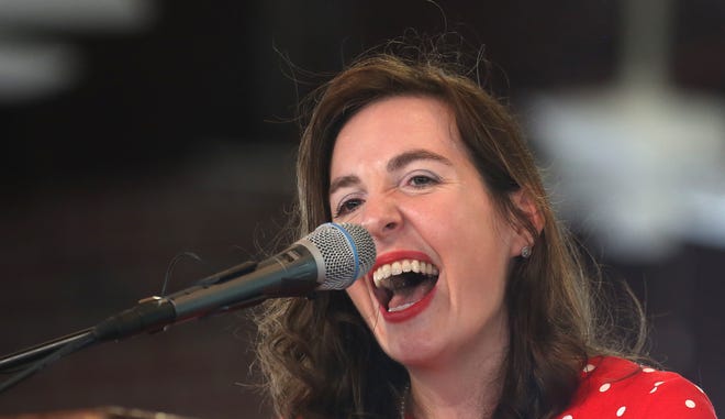 Treasurer Allison Ball spoke at Fancy Farm.
Aug 6, 2022