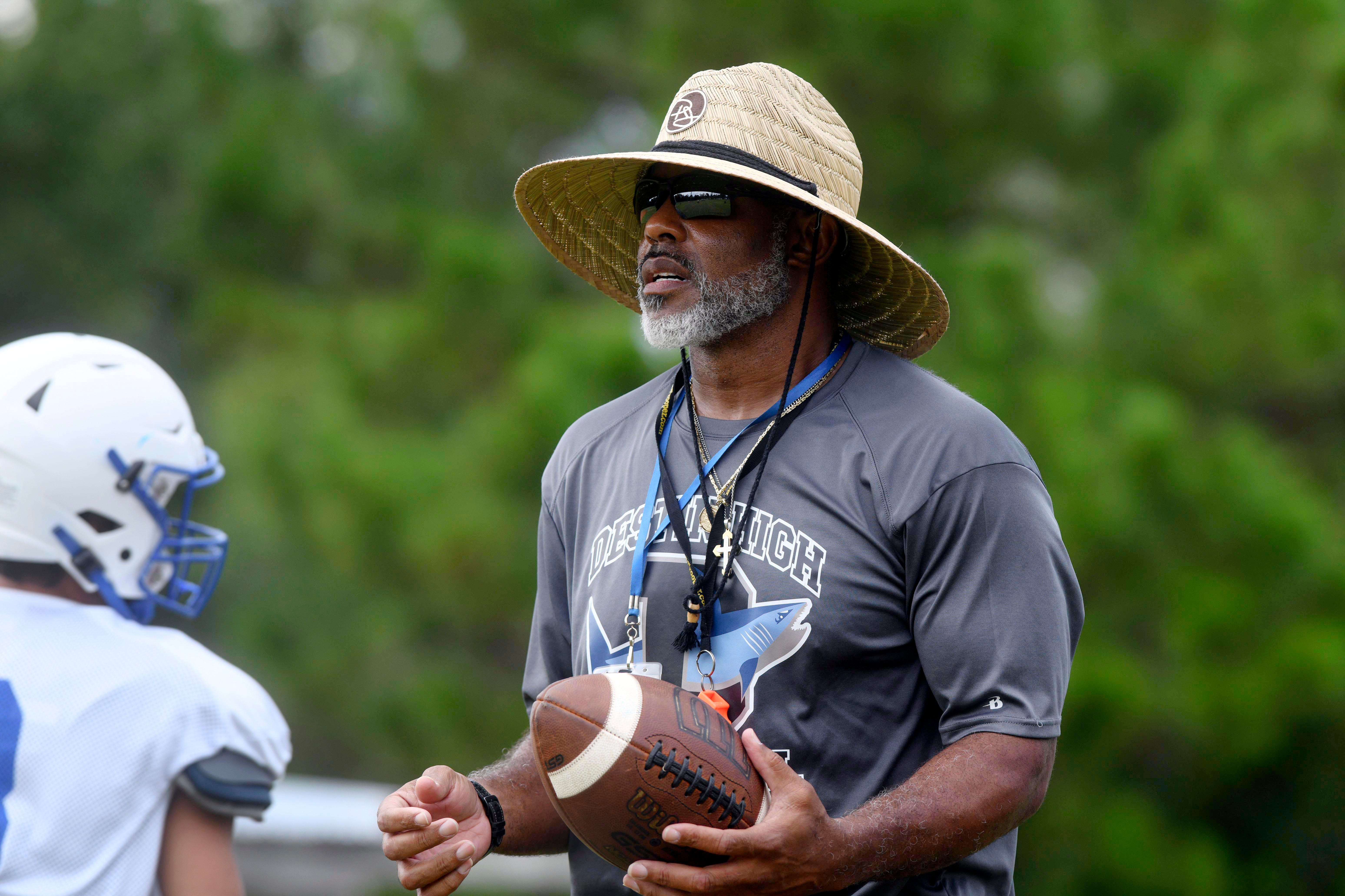 Destin High Shark football team prepares for season Destin High Shark football team prepares for season