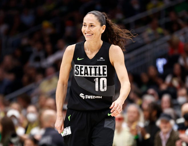 Seattle Storm star Sue Bird plays the last regular season home game of her career against the Las Vegas Aces on Sunday.
