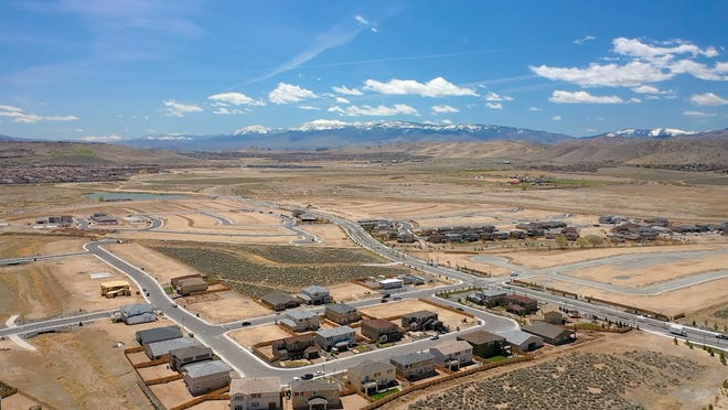 An aerial shot of Toll Brothers' Stonebrook development in Sparks just northeast of Reno. A copy-and-paste error landed a Nevada homebuyer with title ownership to not just the property she was buying but also 85 additional lots in the development.