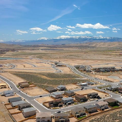An aerial shot of Toll Brothers' Stonebrook develo