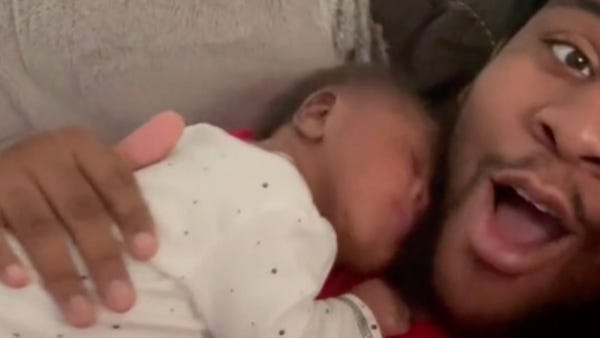 A pair of new parents in Cherry Hill, New Jersey w