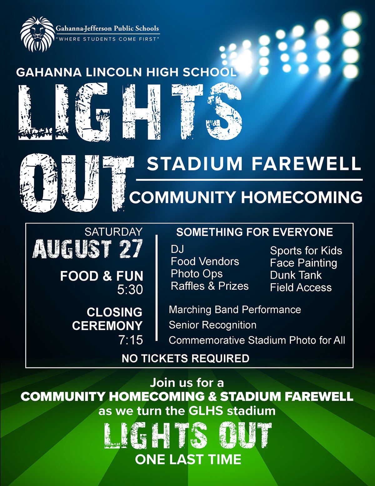 flertal barriere Mejeriprodukter Gahanna Lincoln: Say farewell to stadium before Lights Out