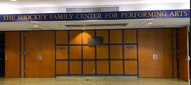 The Greencastle-Antrim High School auditorium is now named The Shockey Family Center for Performing Arts.