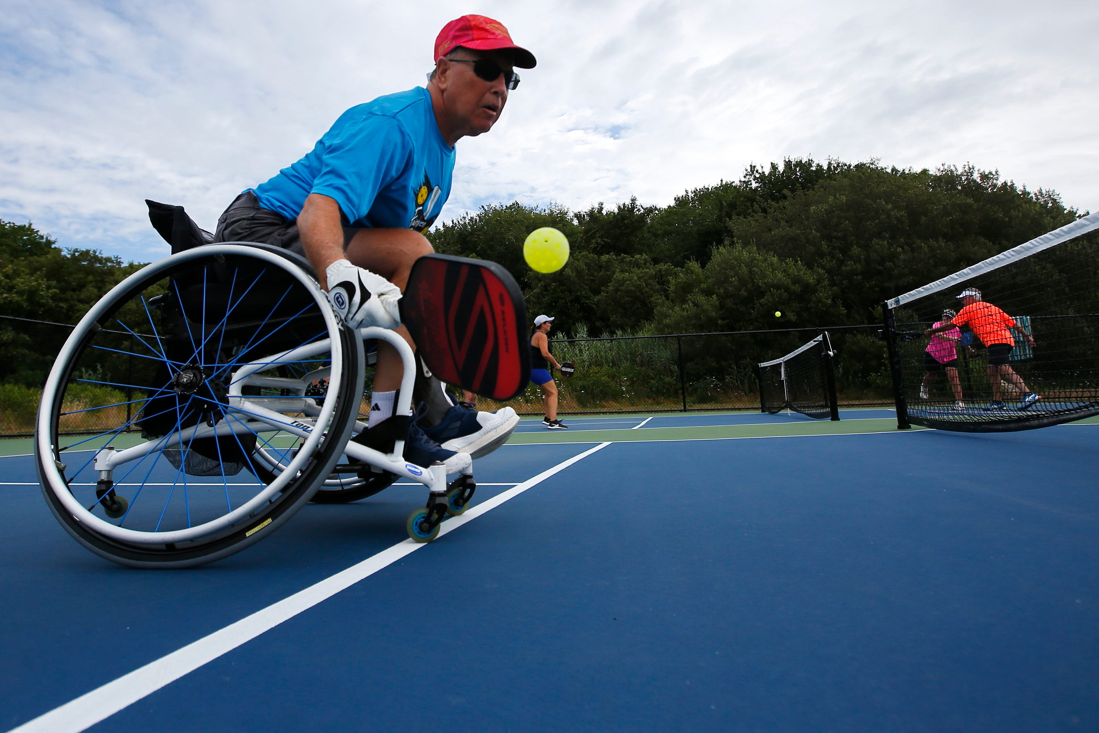 Wheelchair pickleball player Michael Lipp is winning championships