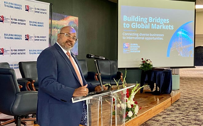 Arun Venkataraman, Assistant Secretary of Commerce for Global Markets and Director General of the U.S. and Foreign Commercial Service was at the Mississippi e-Center at Jackson State to lead an all-day discussion