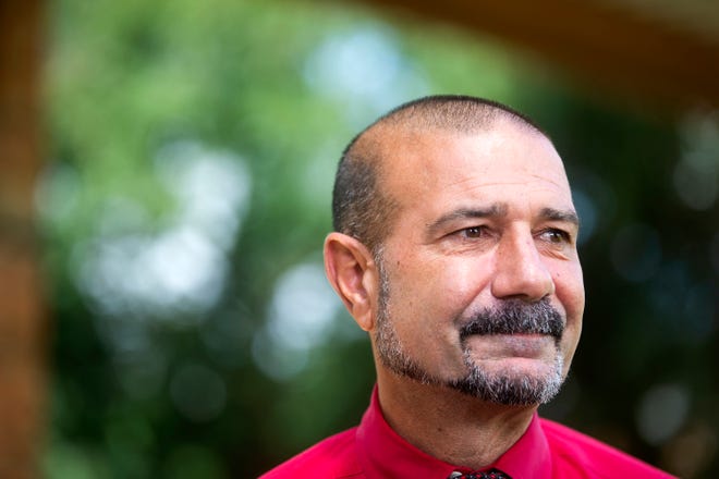 Leon County Schools Superintendent Rocky Hanna speaks to press after a safety drill at Chiles High School on Thursday, July 28, 2022 in Tallahassee, Fla.