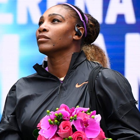 Serena Williams attends the U.S. Open in 2019.