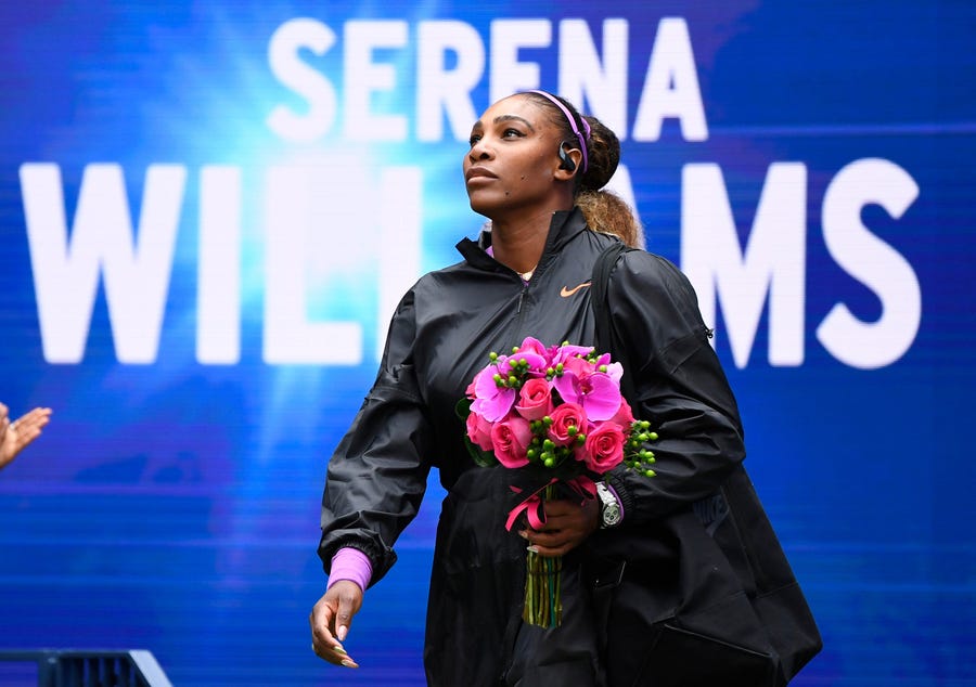 Serena Williams attends the U.S. Open in 2019.