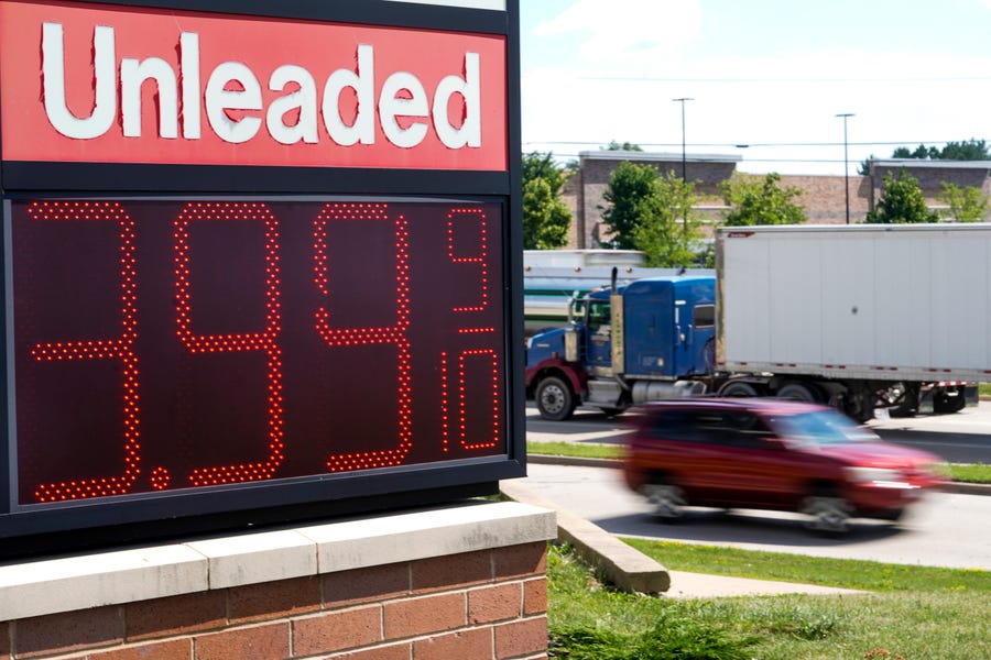 The national average for a gallon of gas is almost $4.