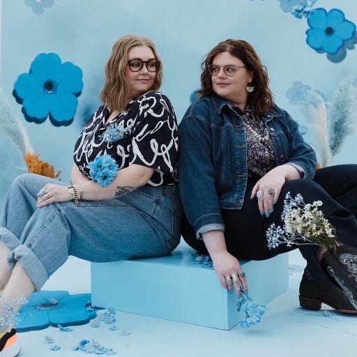 Marti Payseur (left) and Ash Bruxvoort opened Thistle's Summit, a queer-owned bakery designed to create an inclusive space for members of the queer community in Des Moines.