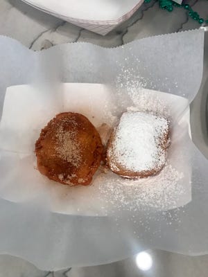 Deep-fried coffee cake from International Catering for the 2022 Kentucky State Fair