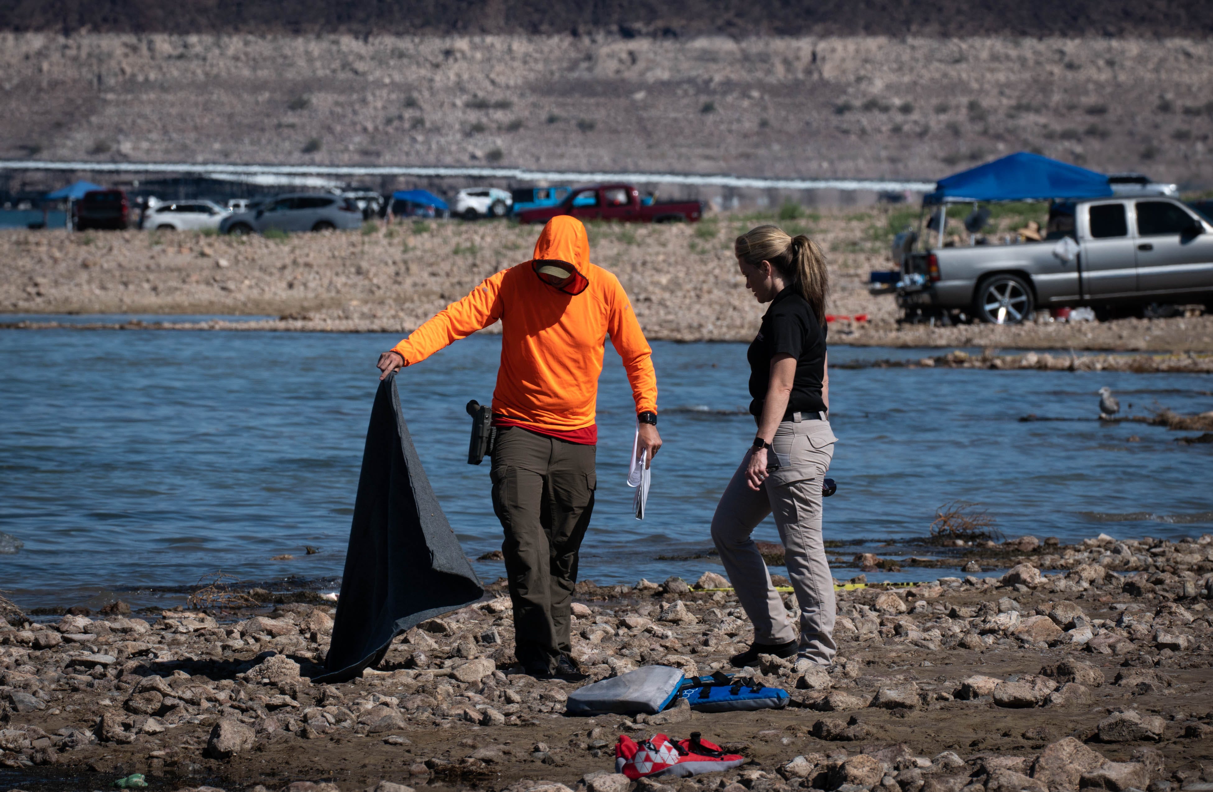 Lake Mead still holds secrets as water levels fall and boats, bodies