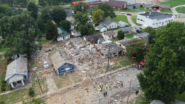 An explosion in Evansville, Ind., killed at least 