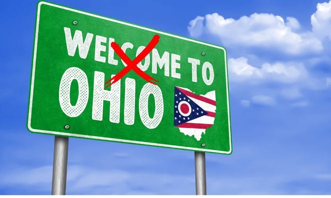 Welcome To Ohio Traffic Sign Message
Welcome to Ohio sign.