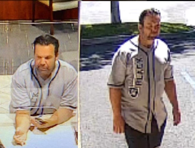 Redding police are searching for a man they said robbed a bank on Hilltop Drive on Wednesday, Aug. 10, 2022.