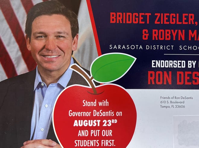 Gov. Ron DeSantis takes keen interest in school board primary races Gov. Ron DeSantis takes keen interest in school board primary races