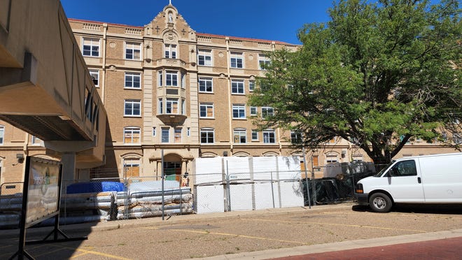Historic St. Anthony's Hospital has laid vacant and dilapidated for about two decades with boarded up windows and doors. Soon in its place a new affordable senior living apartment complex will take its place utilizing the building in place for 124 units.