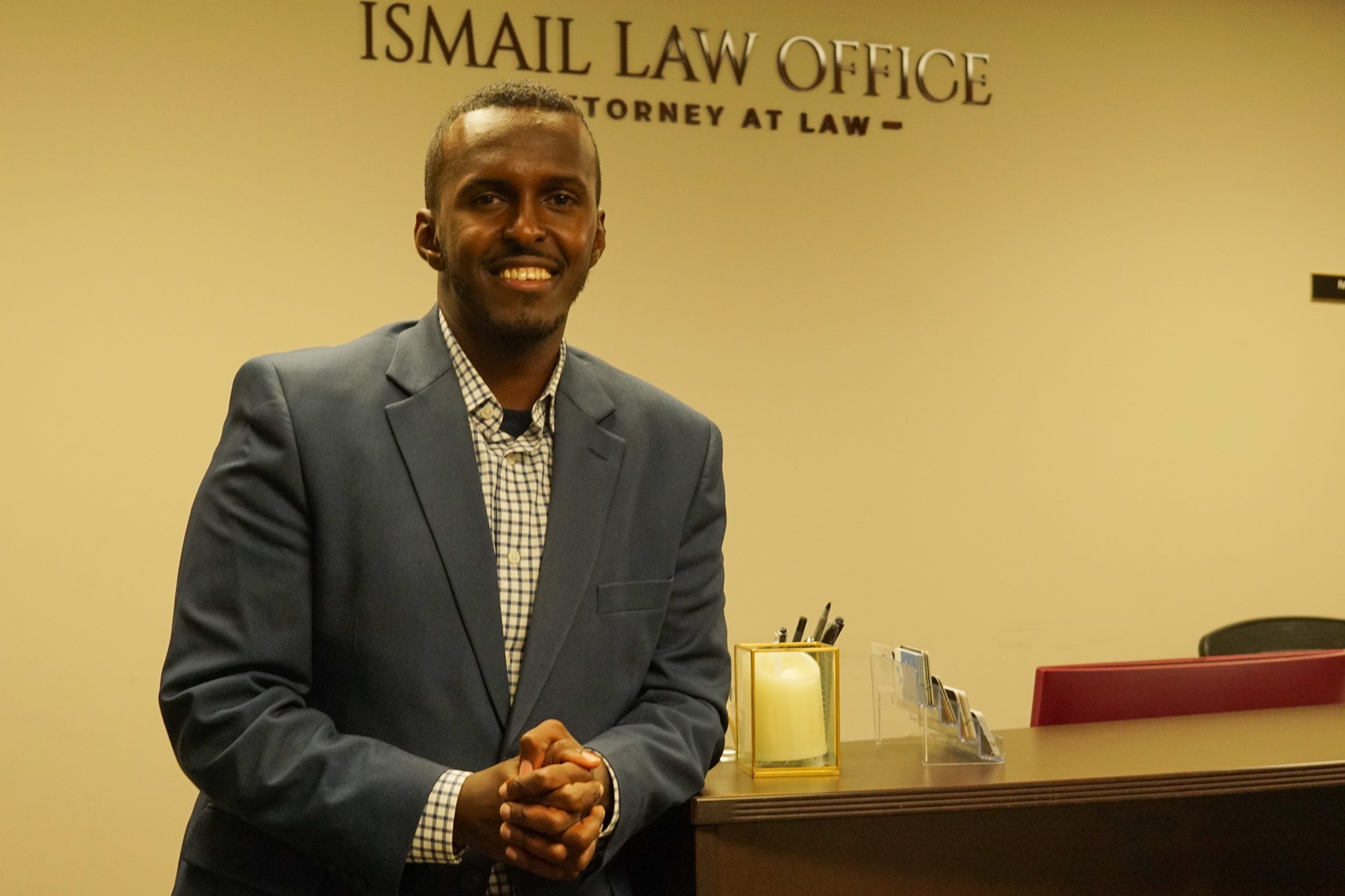 Ismail Mohamed, 29, is neck-and-neck with another candidate in the Democratic primary for House District 3.