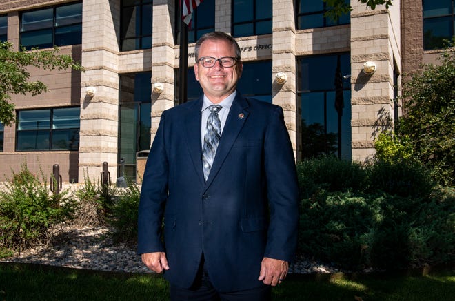 John Feyen, assistant chief of police with the city of Fort Collins Police Services, poses for a portrait Friday, July 12, 2022, at the Larimer County Sheriff's Office in Fort Collins. Feyen will run unopposed during the upcoming November election, making him Larimer County's next sheriff.