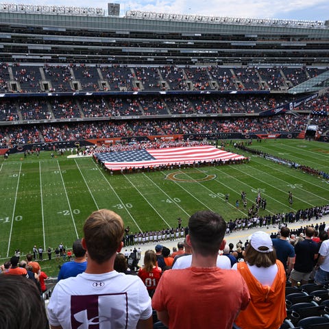 A general view of Soldier Field before the Bears' 