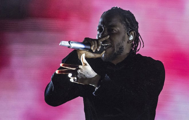 Kendrick Lamar, shown in 2017, performed at Value City Arena Tuesday night.