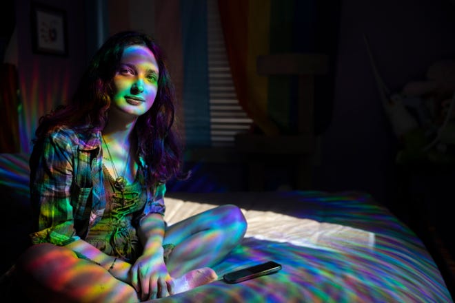Billie Henderson, a junior at Willamette University and LGBTQ activist, poses for a portrait at home in West Linn on Aug. 15.