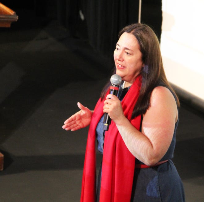 Erin Gruwell, nationally known educator, was the guest speaker for Coldwater Community Schools staff on Wednesday.