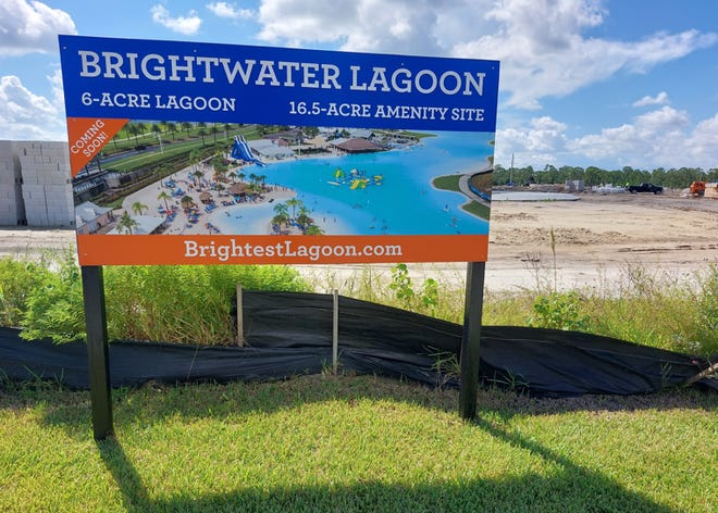 At the Brightwater community in North Fort Myers, work is underway on a vast 6-acre, 8-feet deep water recreational  lagoon. Company officials said the builder has decided to  offer daily tickets to allow the public to use the facility
