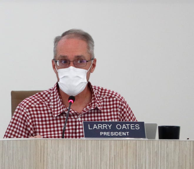 Larry Oates speaks during the West Lafayette Redevelopment Committee meeting, Wednesday, Aug. 17, 2022, at the West Lafayette City Hall in West Lafayette, Ind. 