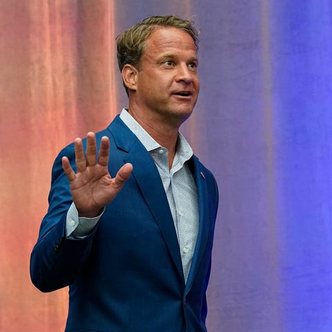 Mississippi head coach Lane Kiffin at SEC Media Da