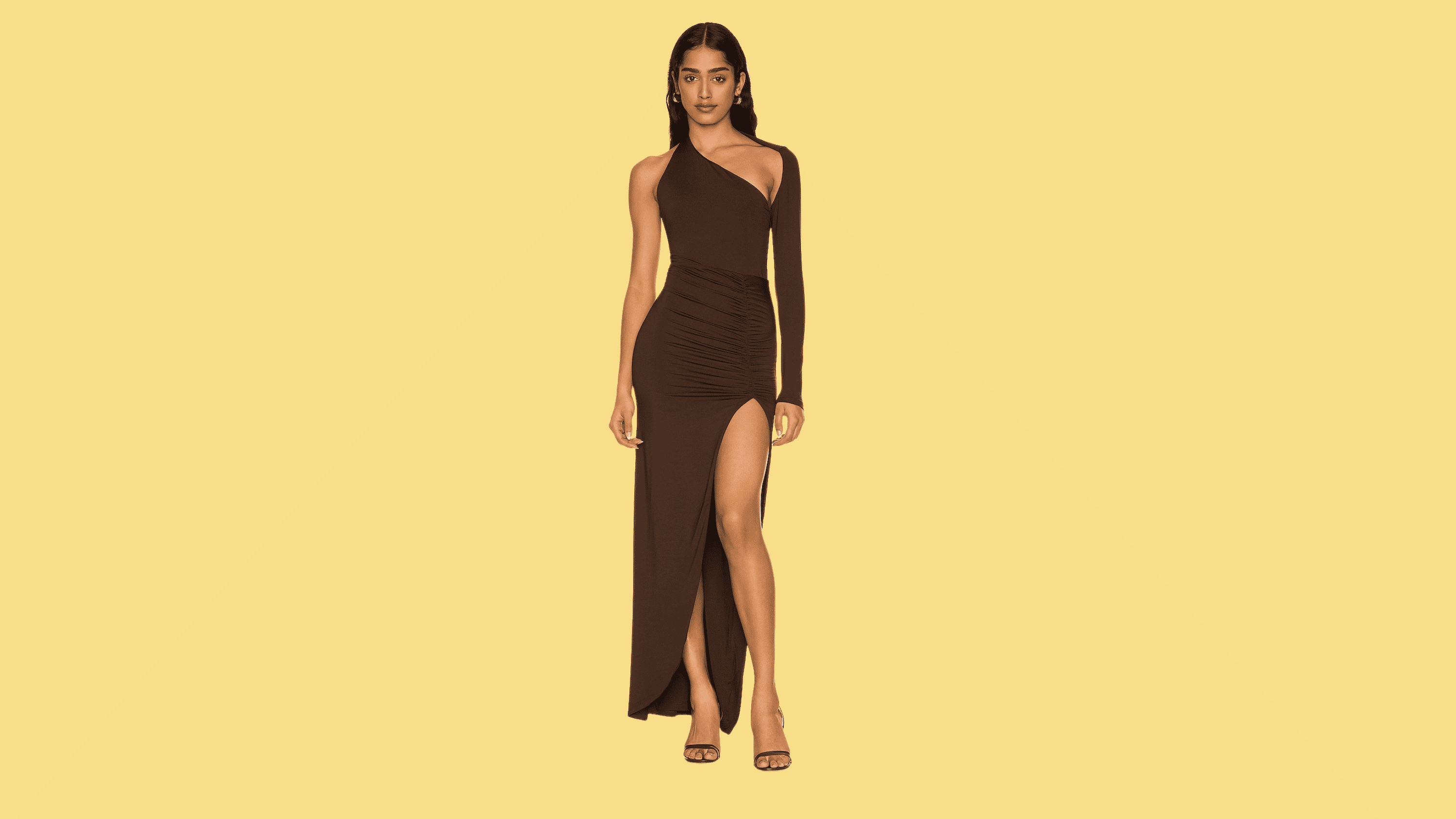 Show off your curves in a form-fitting gown with strategic cutouts.