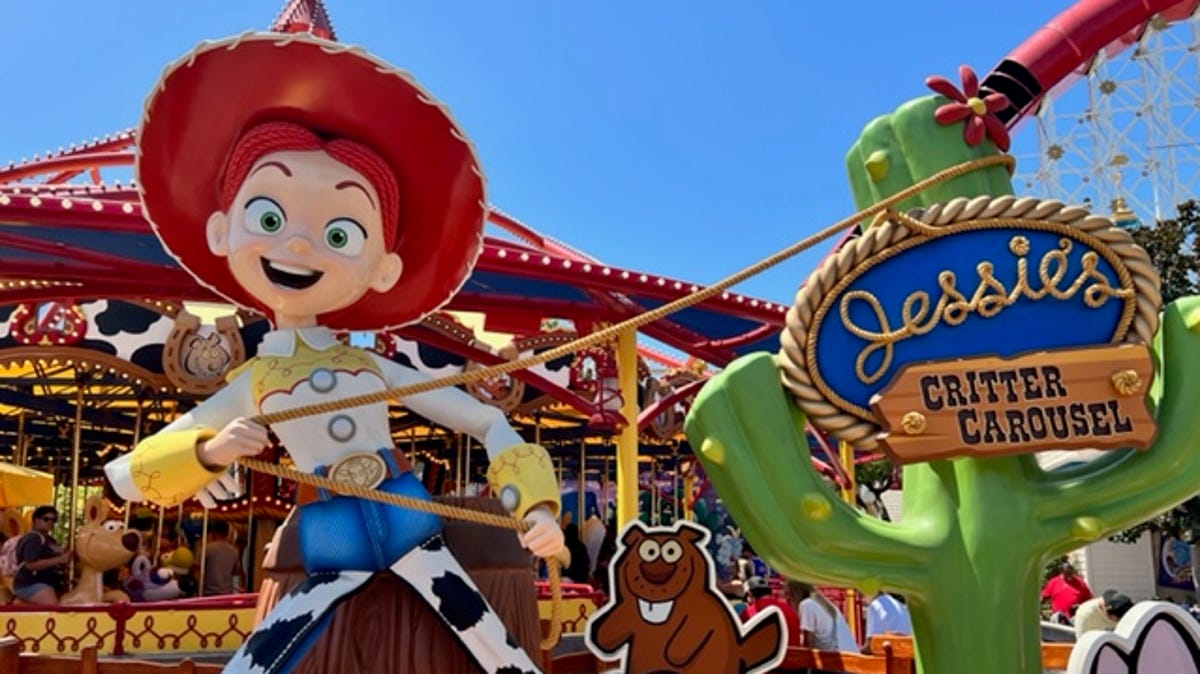The whimsical attractions at Pixar Pier and Paradise Gardens Park cast an energetic, carnival atmosphere on Disney California Adventure.