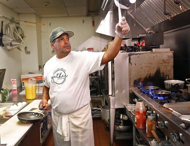 Gather, a Pembroke breakfast eatery, is owned by chef Shelton Perkins.