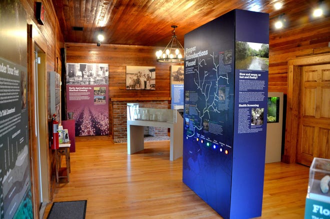 The inside of the nature center at Hogtown Creek Headwaters Nature Park, 1500 NW 45th Ave., Gainesville.