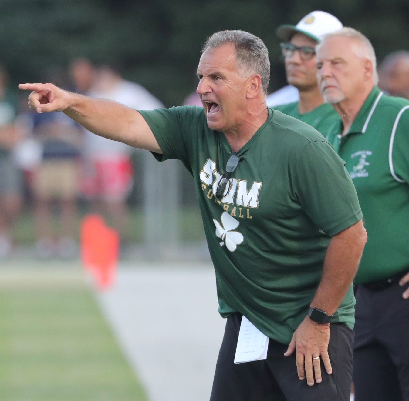 Terry Cistone happy as STVM football coach on John Cistone Field