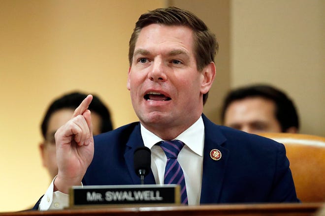 Rep. Eric Swalwell, D-Calif., filed suit against Trump and his associates in 2021 for inciting the Jan. 6 riot.