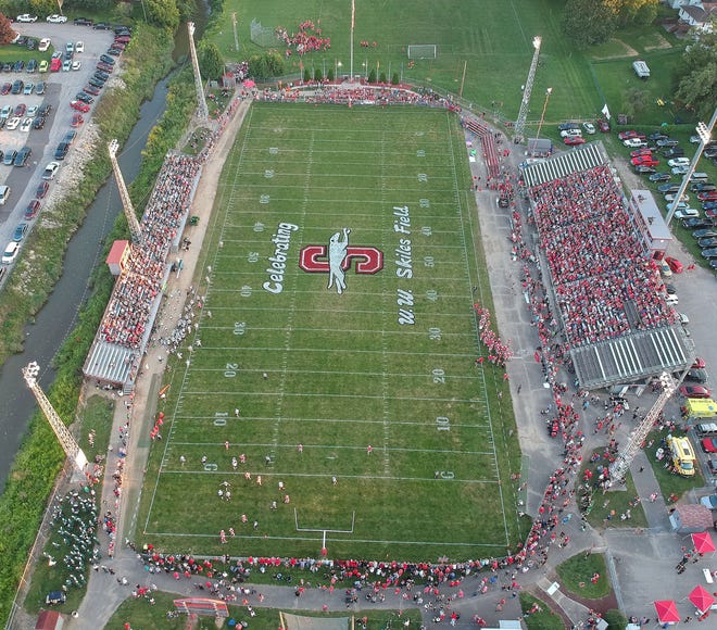 W.W. Skiles Field was packed for the final football game at the Shelby landmark.