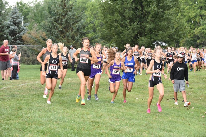 Lenawee County girls cross country begin the race for the 2022 Lenawee County Cross Country Preview Saturday at Tecumseh.
