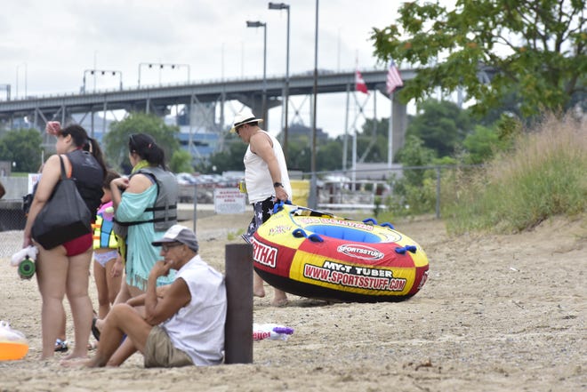 Floaters participate in the unsanctioned Float Down in Port Huron Sunday, August 21, 2022.